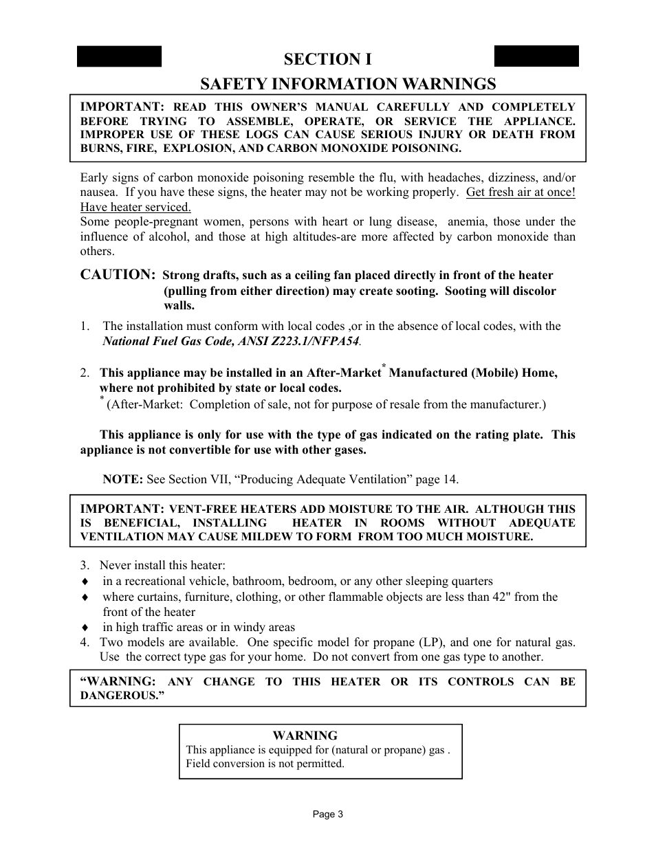 Safety information warnings, Caution | New Buck Corporation MODEL FP-327-ZC User Manual | Page 5 / 45