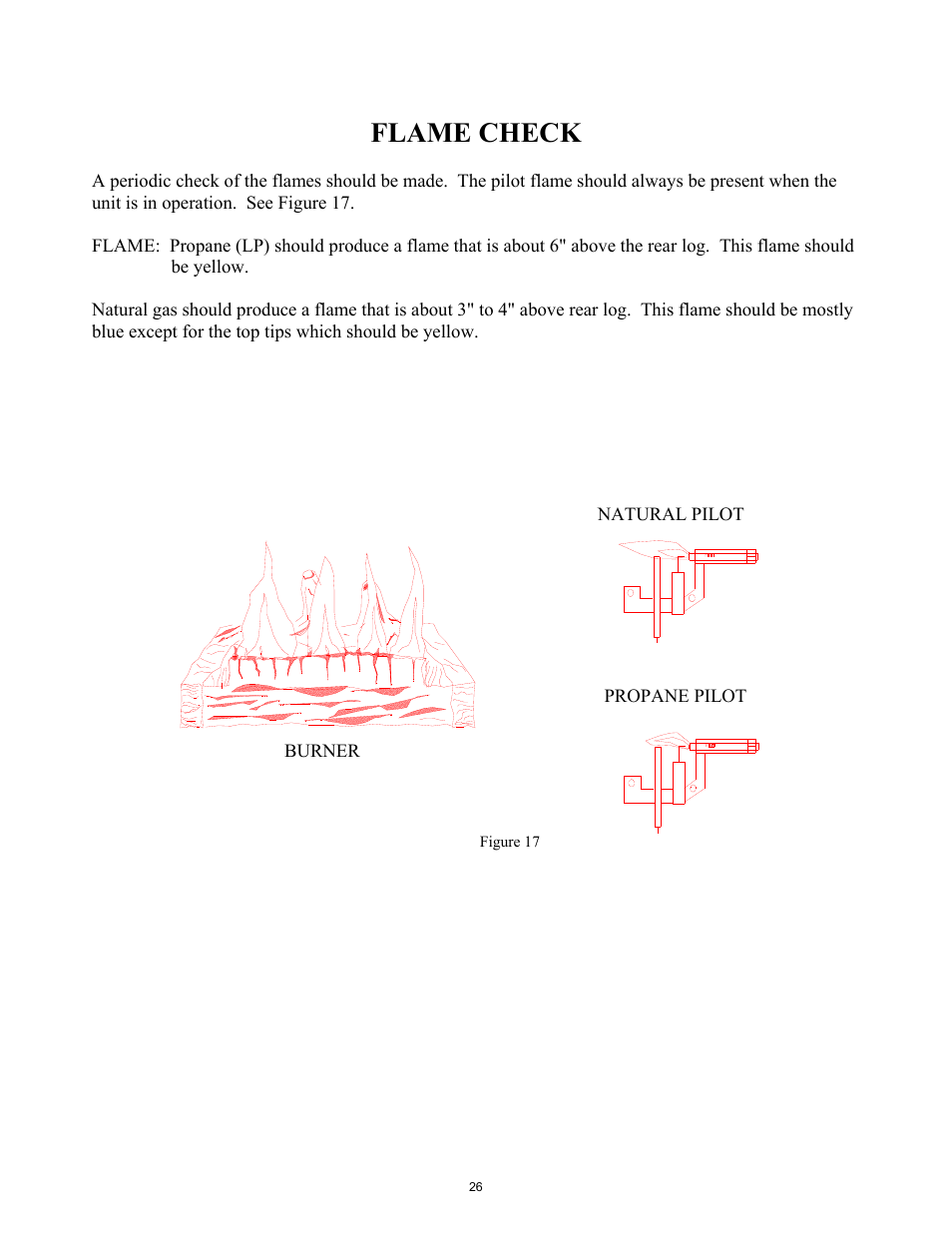 Flame check | New Buck Corporation 1127B User Manual | Page 28 / 43