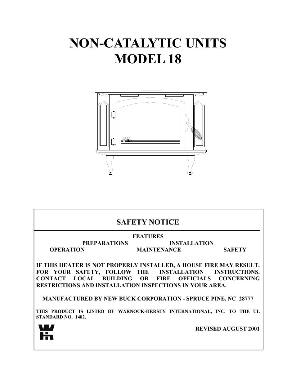 New Buck Corporation 18 User Manual | 43 pages