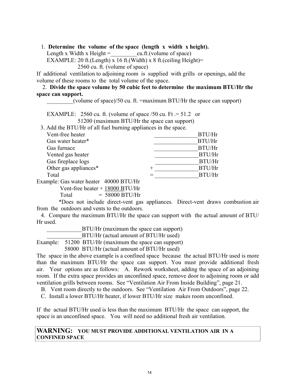 Warning | New Buck Corporation 1110 User Manual | Page 16 / 43
