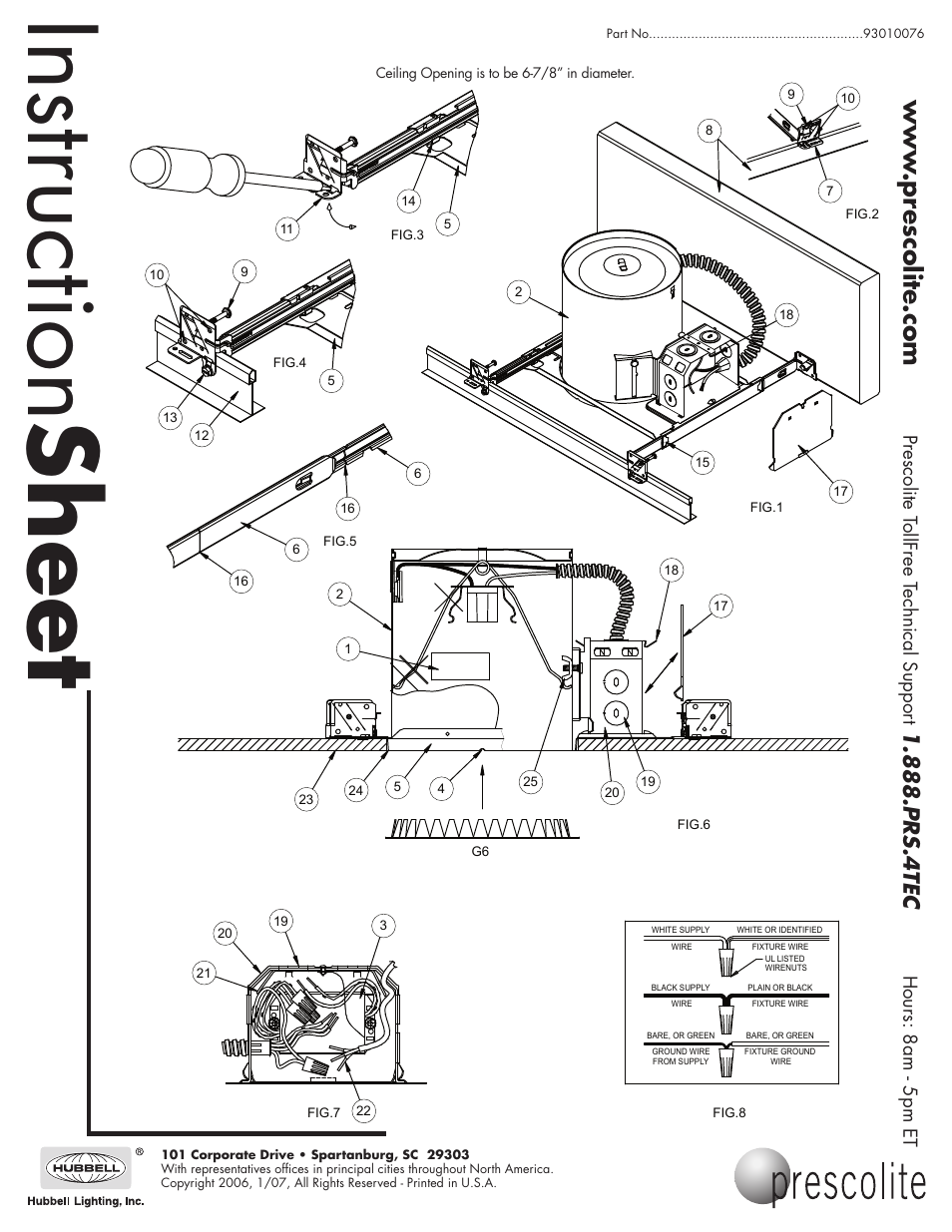 Instruction sheet, Prs.4tec | Prescolite IBX18ICAT User Manual | Page 2 / 2