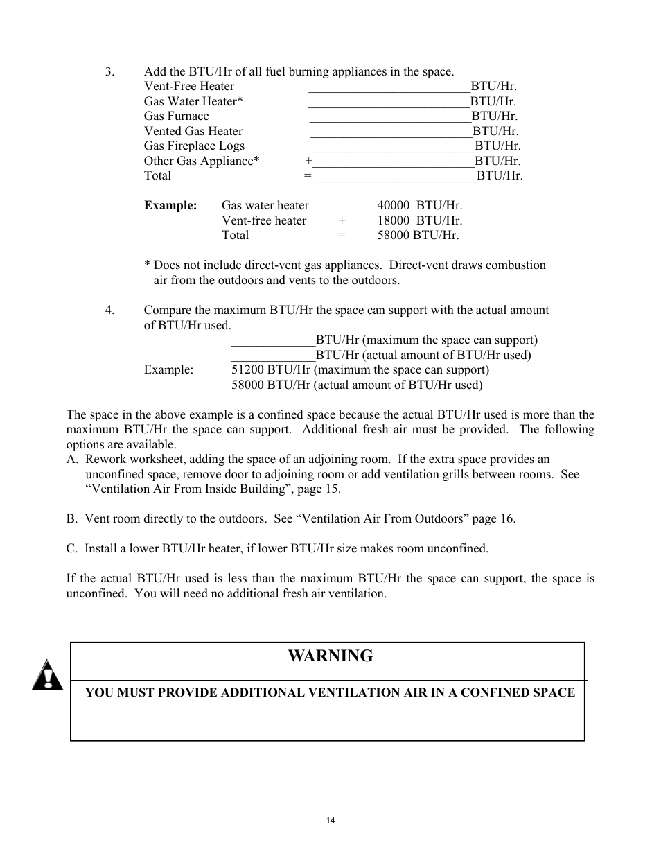 Warning | New Buck Corporation ZCBB User Manual | Page 16 / 22