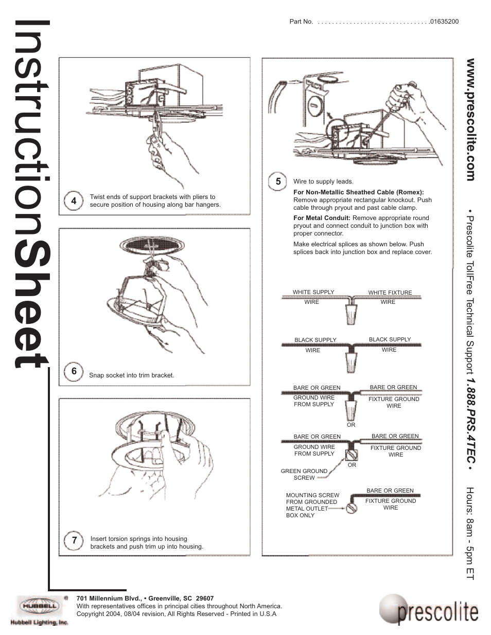 Ins tru ctio n s he et | Prescolite LITEBOX User Manual | Page 2 / 2