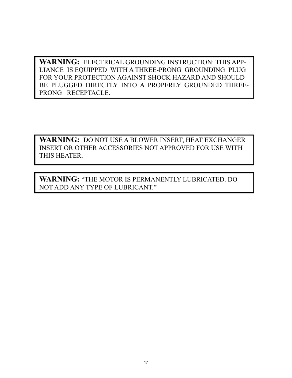 Warning | New Buck Corporation CR8T User Manual | Page 21 / 39