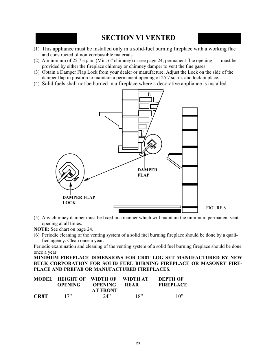 New Buck Corporation CR8T User Manual | Page 27 / 39