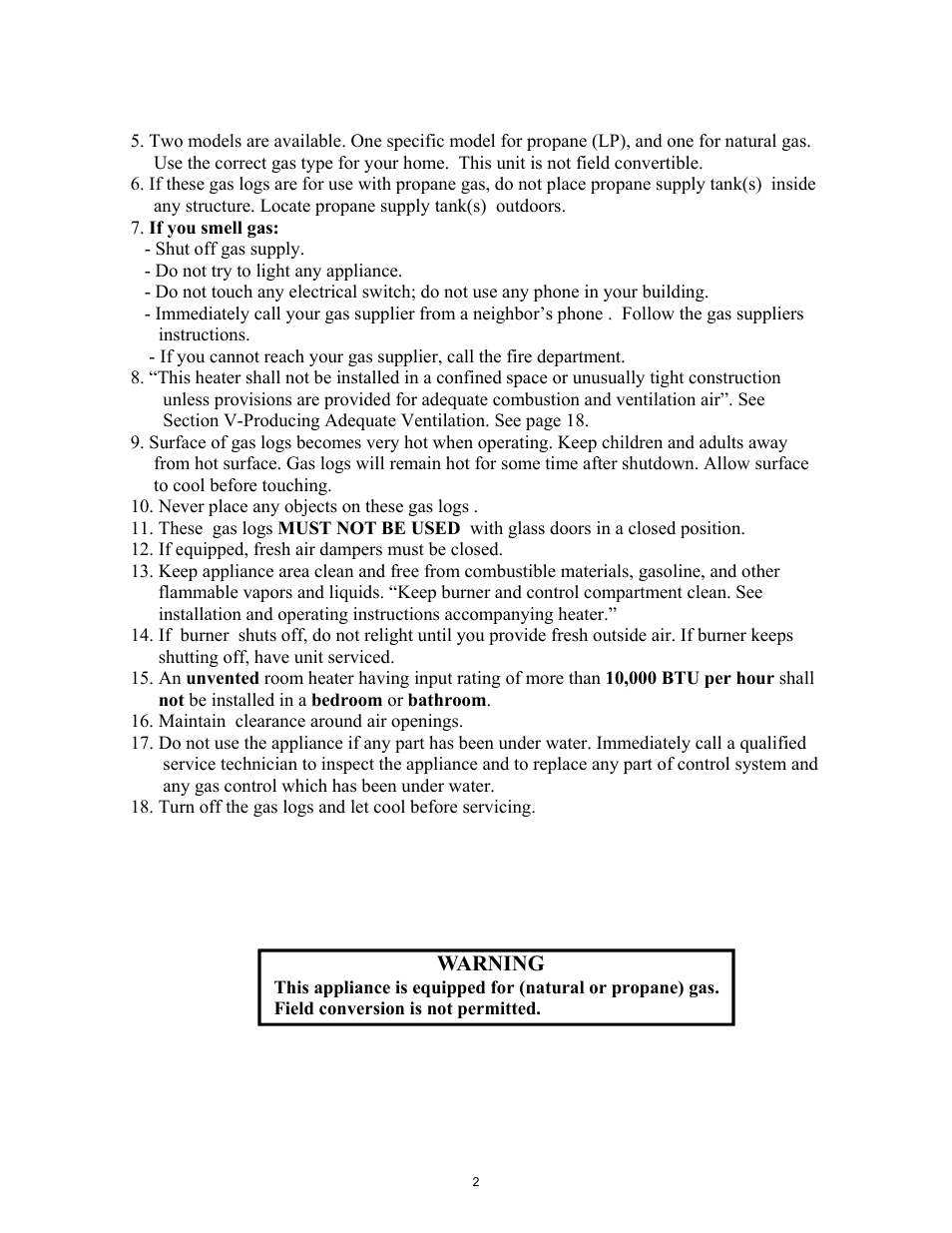 Warning | New Buck Corporation CR8T User Manual | Page 6 / 39