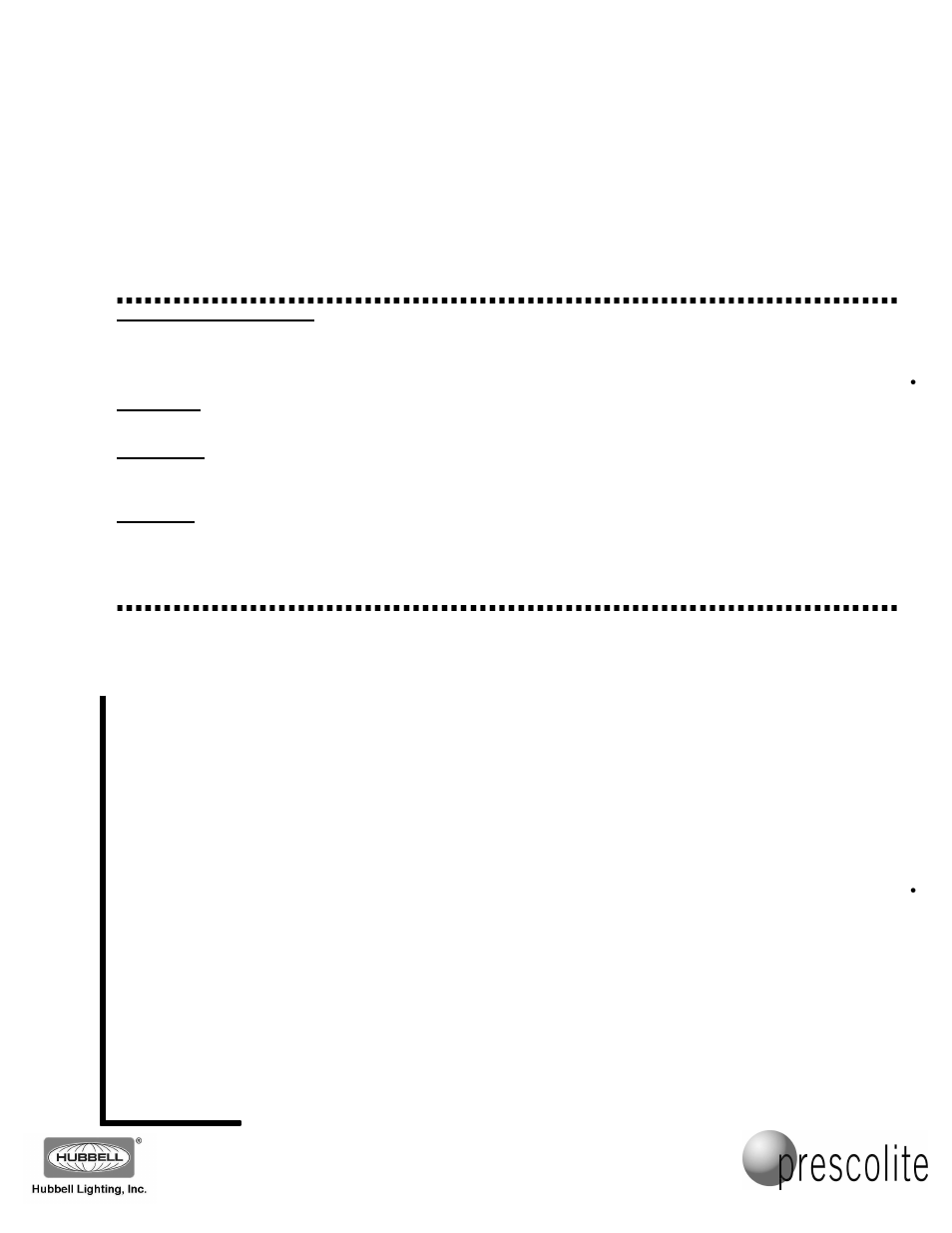 Prescolite BX5 User Manual | 2 pages