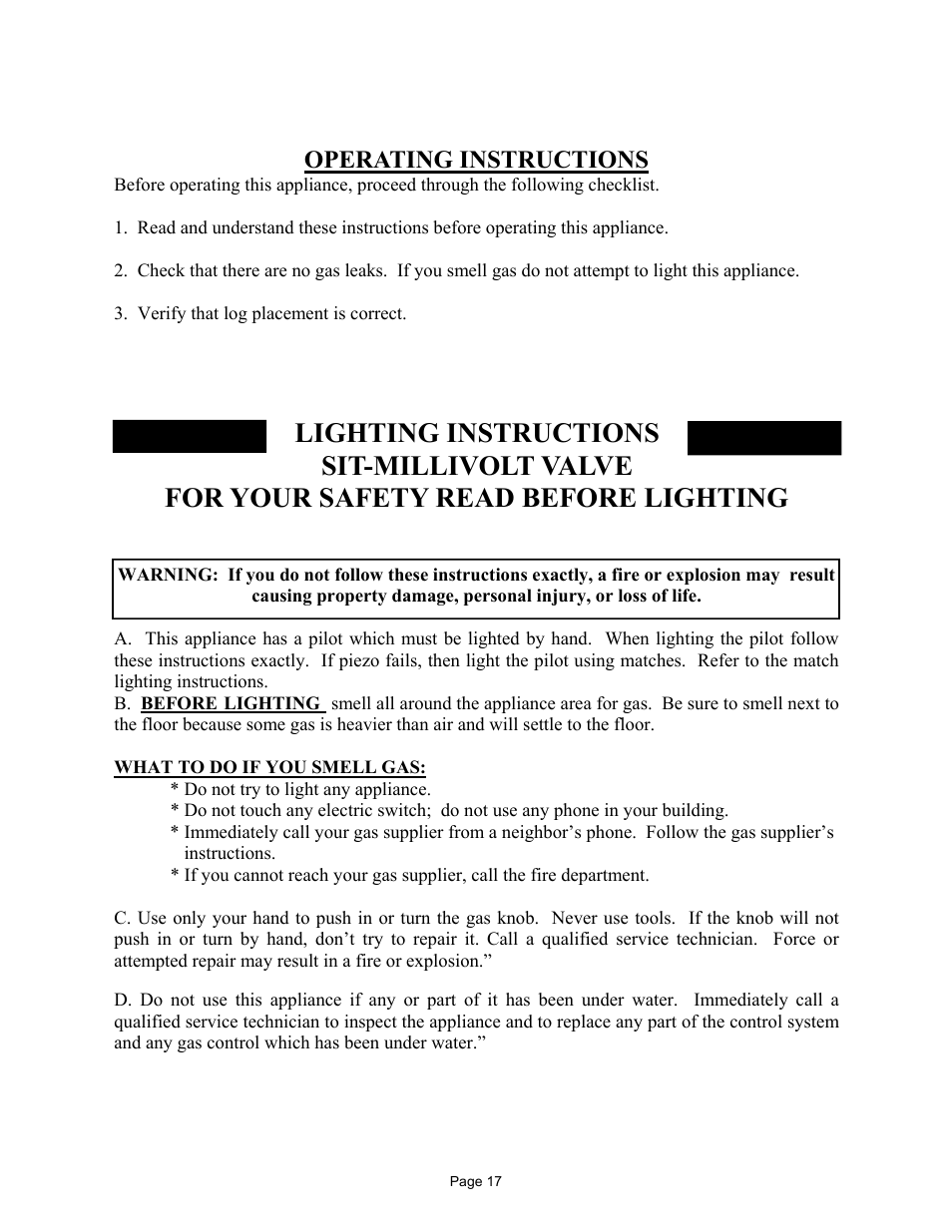Operating instructions | New Buck Corporation 329 User Manual | Page 21 / 55