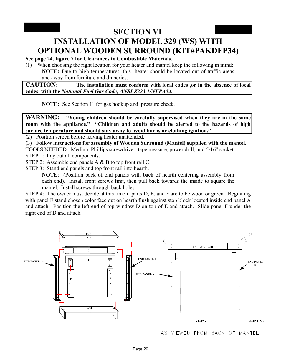 Caution, Warning | New Buck Corporation 329 User Manual | Page 33 / 55