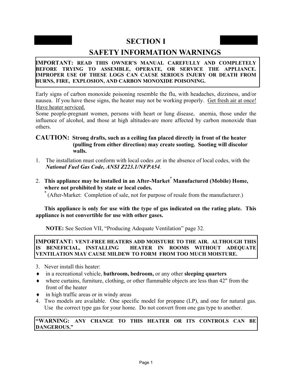 Safety information warnings, Caution | New Buck Corporation 329 User Manual | Page 5 / 55