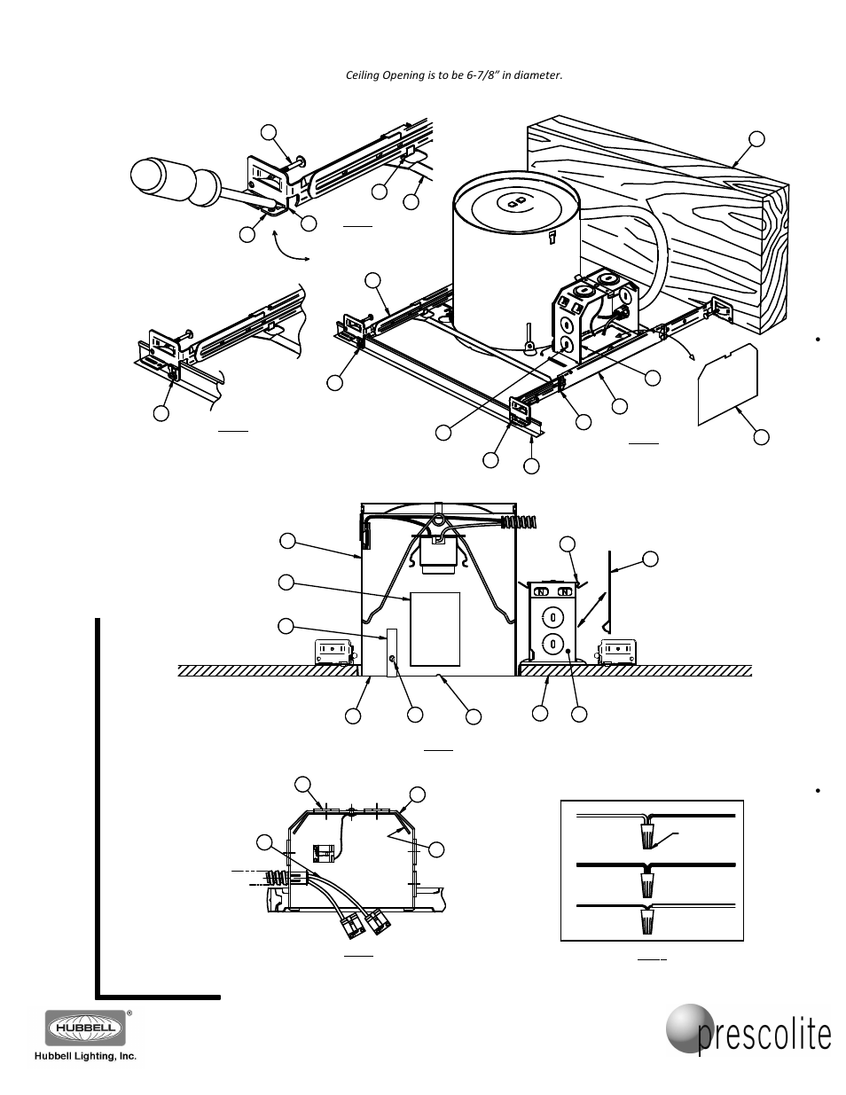 Sh e e t, 8 8 8 .p r s .4 t e c | Prescolite DBXQC User Manual | Page 2 / 2