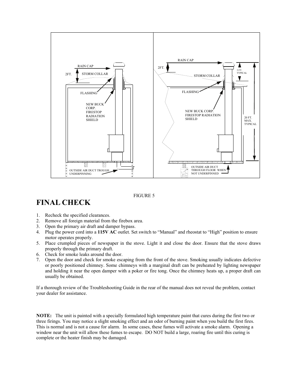Final check | New Buck Corporation 20 Room Heater User Manual | Page 24 / 62