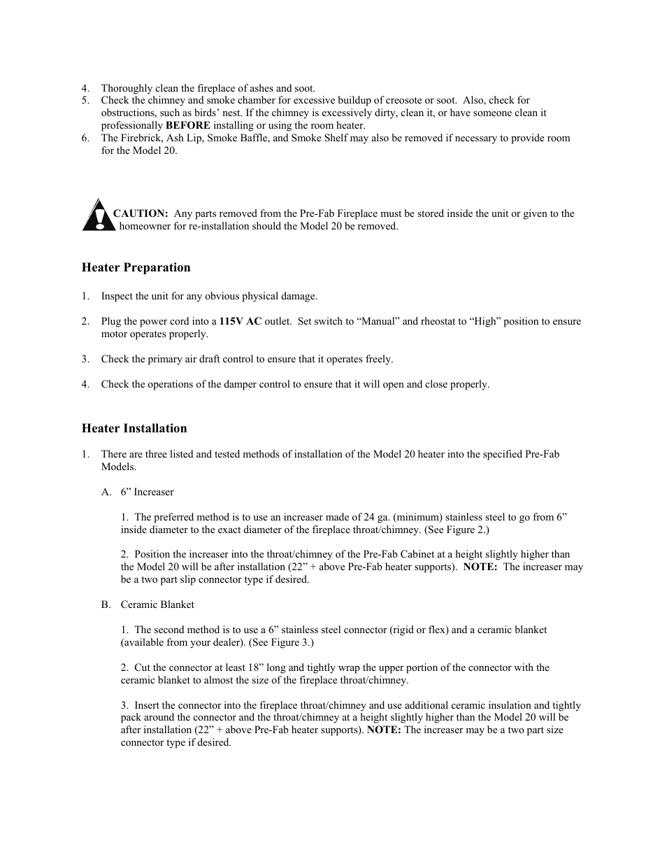 New Buck Corporation 20 Room Heater User Manual | Page 26 / 62