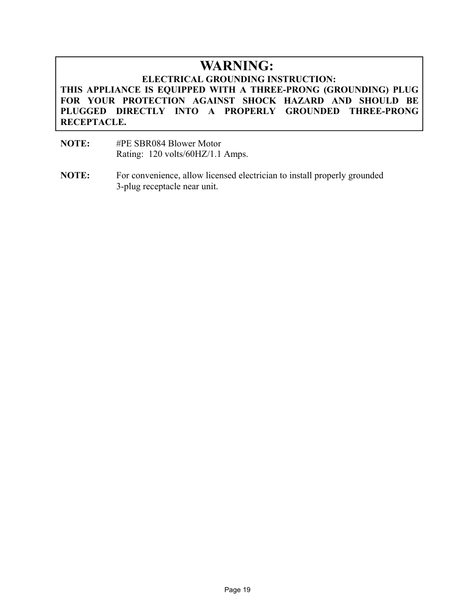 Warning | New Buck Corporation 384 User Manual | Page 23 / 54