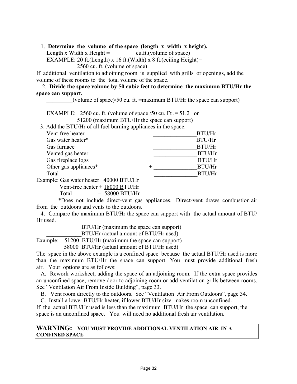 Warning | New Buck Corporation 384 User Manual | Page 36 / 54