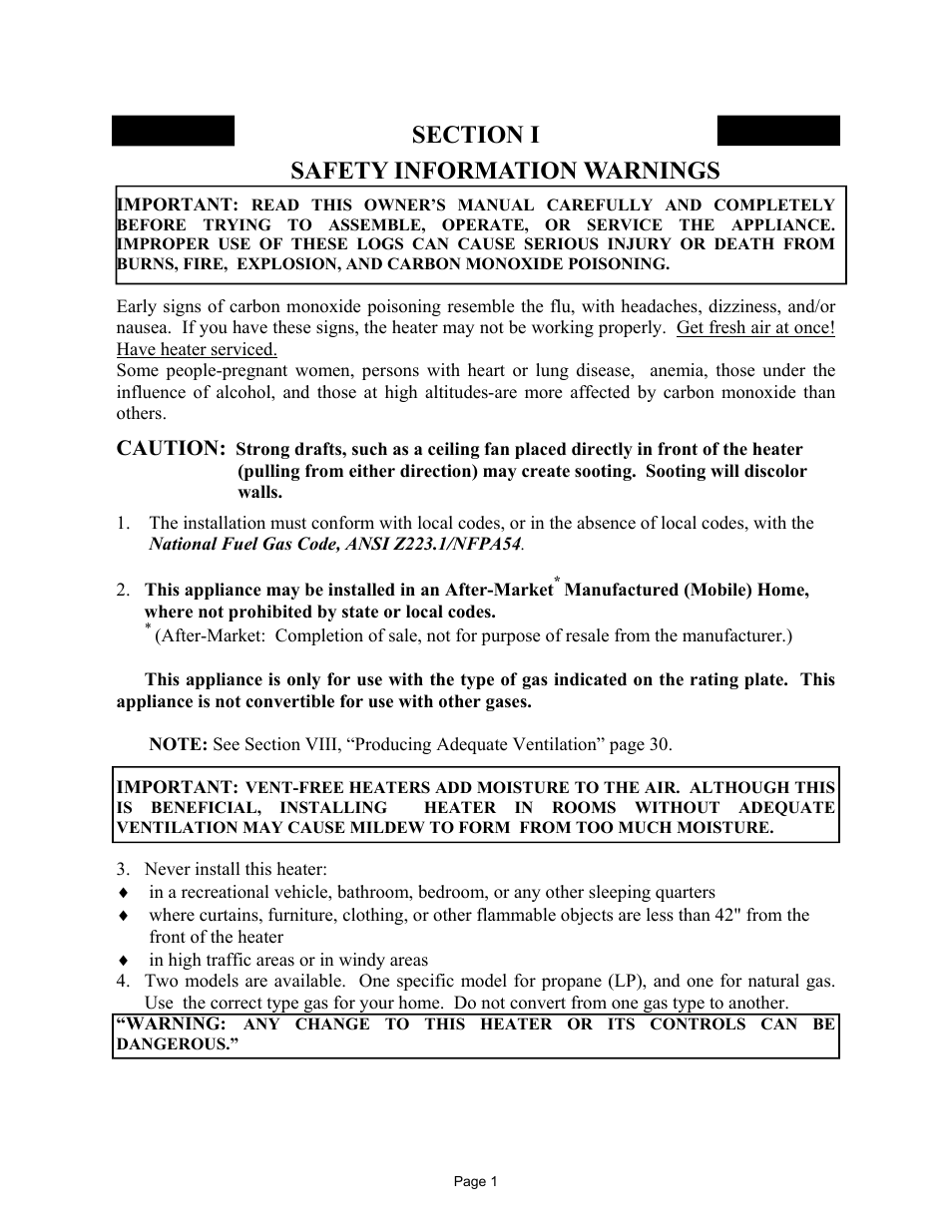 Safety information warnings, Caution | New Buck Corporation 384 User Manual | Page 5 / 54