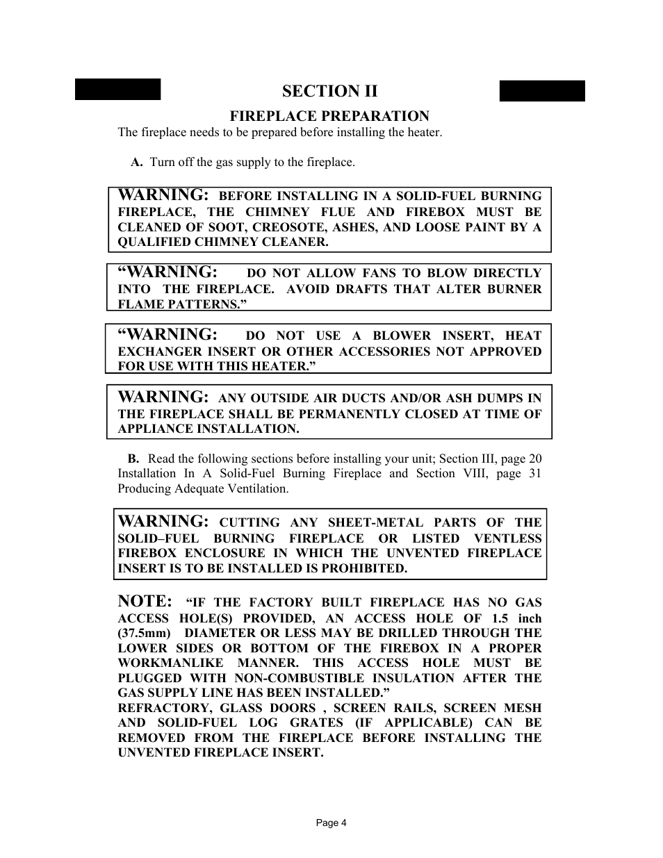 Warning | New Buck Corporation 384 User Manual | Page 8 / 54