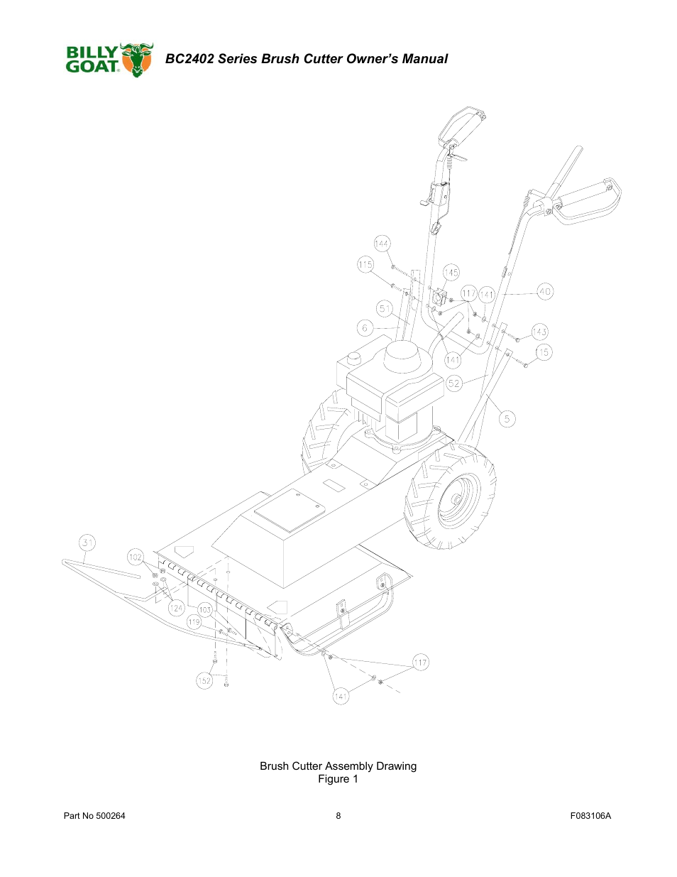 Billy Goat BC2402 User Manual | Page 8 / 36