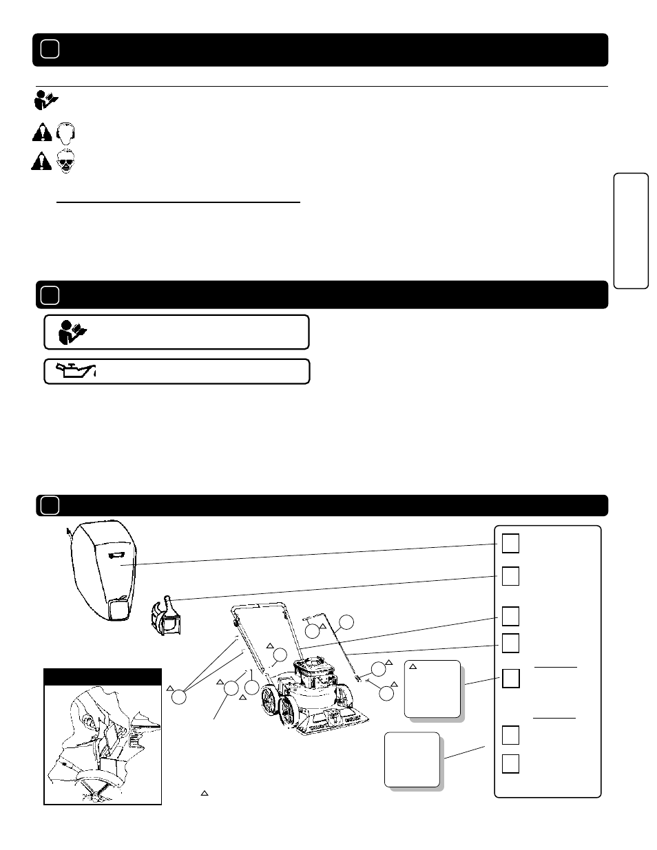 General safety, Assembly, Packing checklist | Billy Goat KD502ICQ User Manual | Page 3 / 8