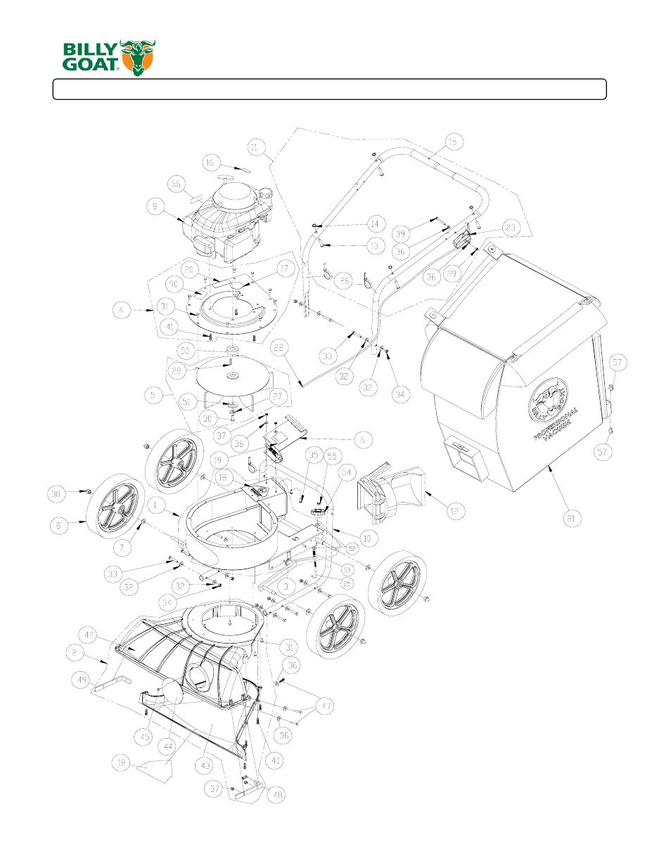 Billy Goat KV600FB User Manual | Page 8 / 9
