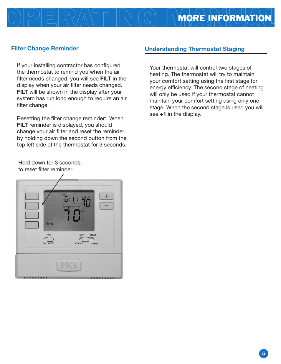 More information | Pro1 T721 Operation manual User Manual | Page 5 / 6