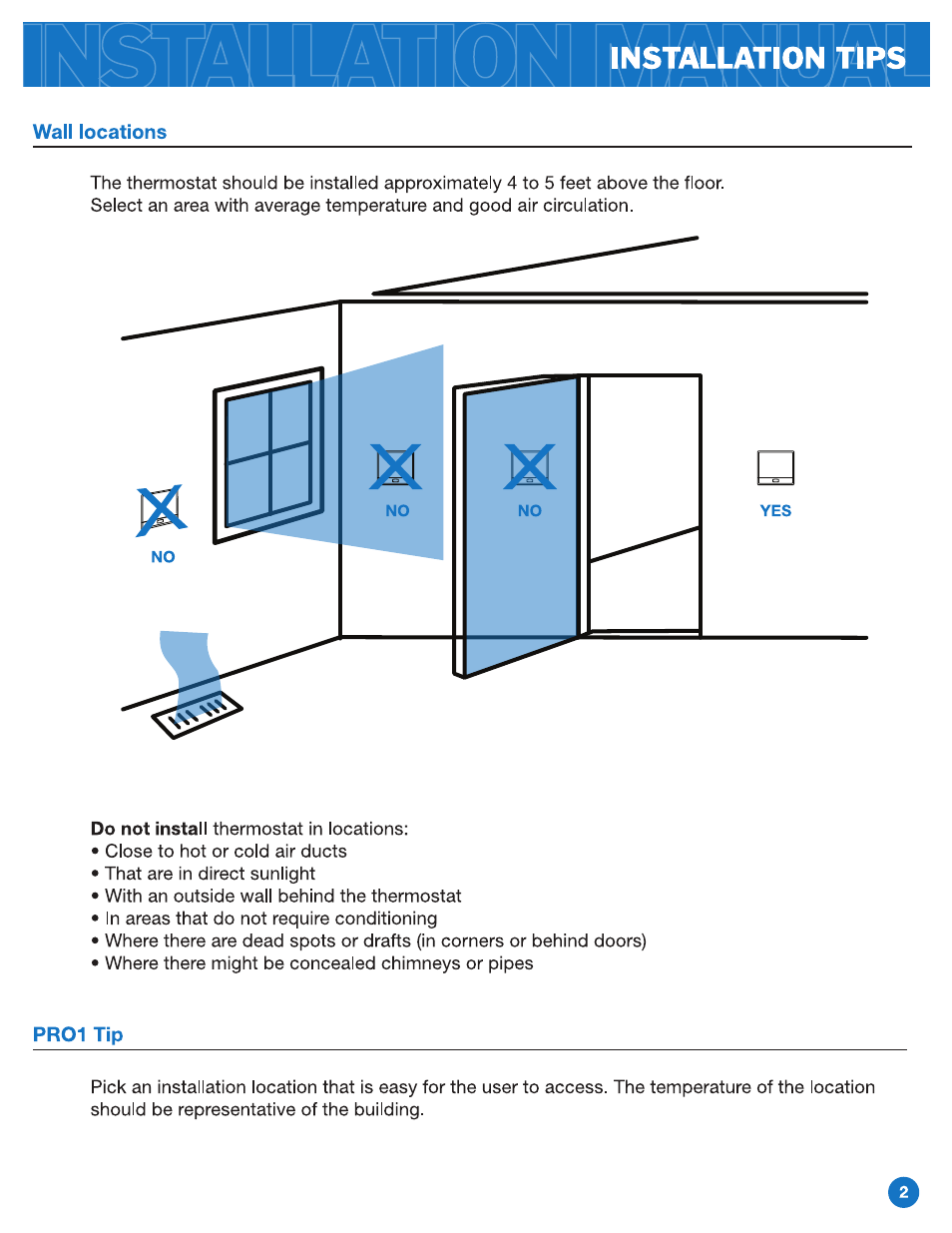 Pro1 T601 Installation manual User Manual | Page 2 / 9