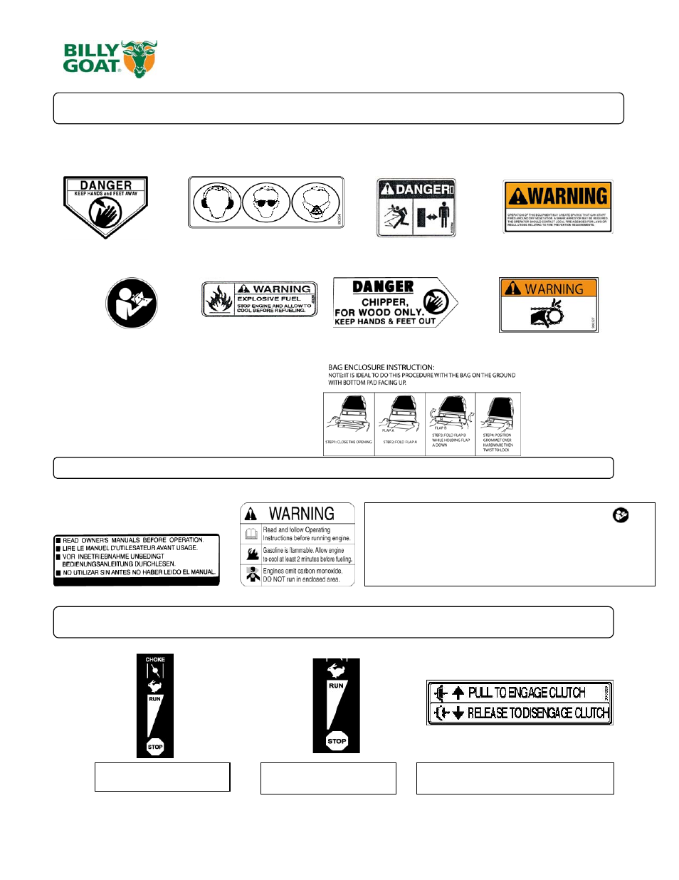 Honda briggs & stratton | Billy Goat TKV650SPHFB User Manual | Page 4 / 14
