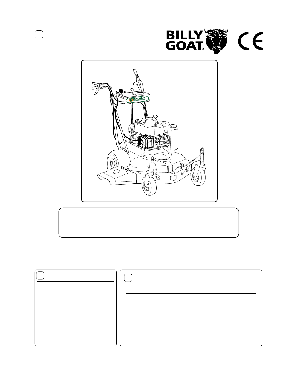 Billy Goat FM3301IN User Manual | 20 pages