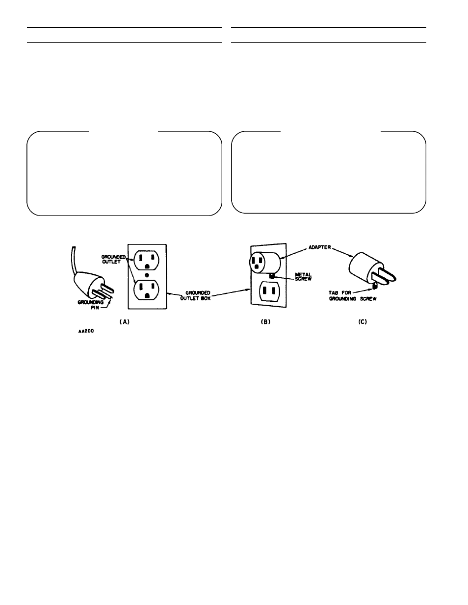 Warning, Avertissement, Grounding instructions | Pullman Ermator HEPA VAC 1HP 5GL 86-D POSTAL (86ASB-5D4C) User Manual | Page 4 / 6