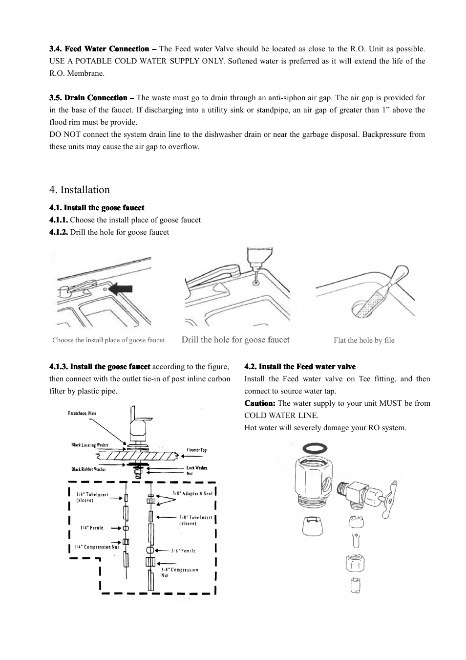 Installation | Purenex 6-Stage 75 GPD UV Ultra Violet Reverse Osmosis RO Water System User Manual | Page 7 / 13