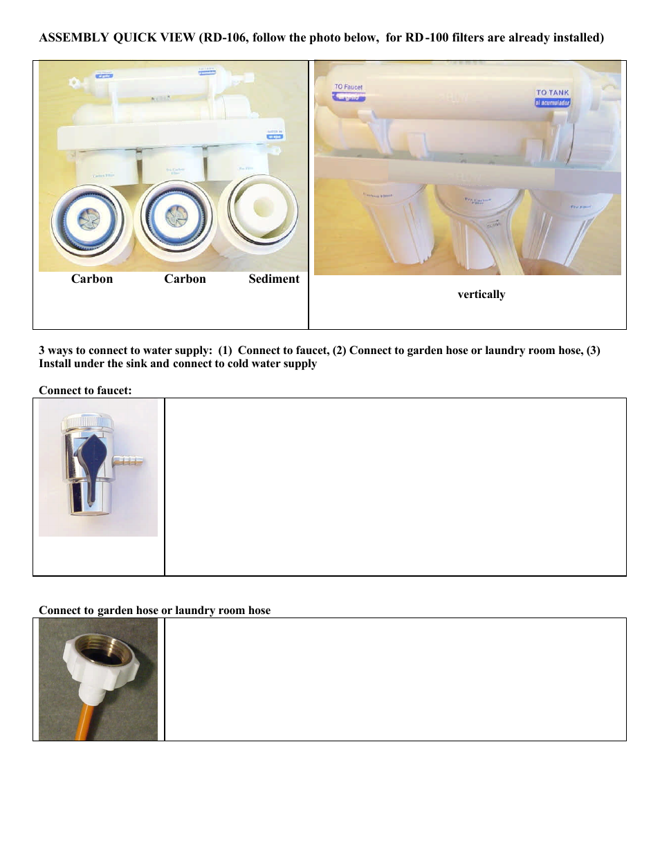 Purenex 7 Stage Reverse Osmosis System 100 GPG Per Day User Manual | Page 4 / 12