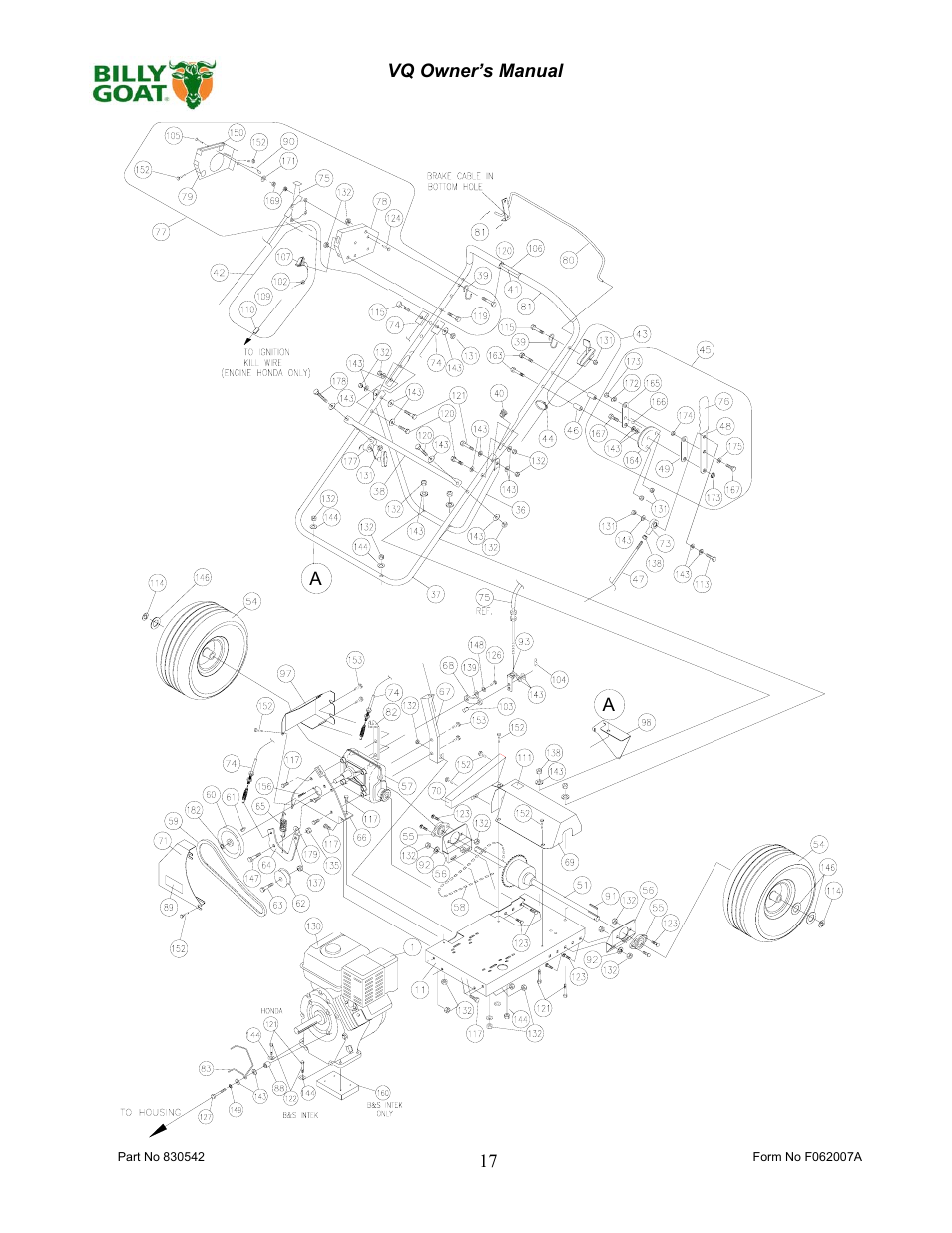 Billy Goat VQ902SPH User Manual | Page 17 / 20