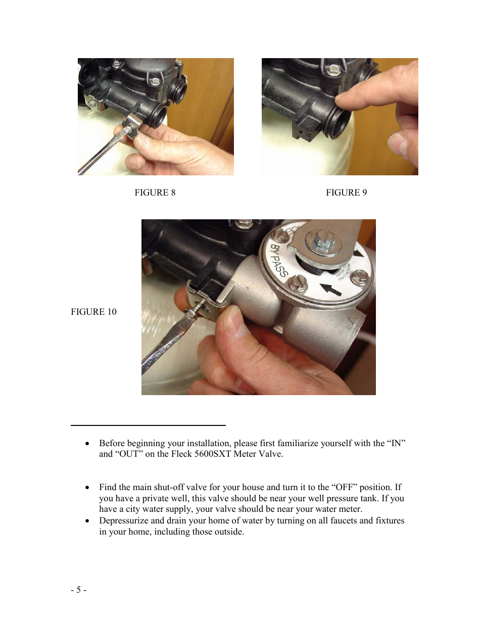 Purenex FLECK 5600SXT METER WATER SOFTENER SYSTEMS User Manual | Page 5 / 15