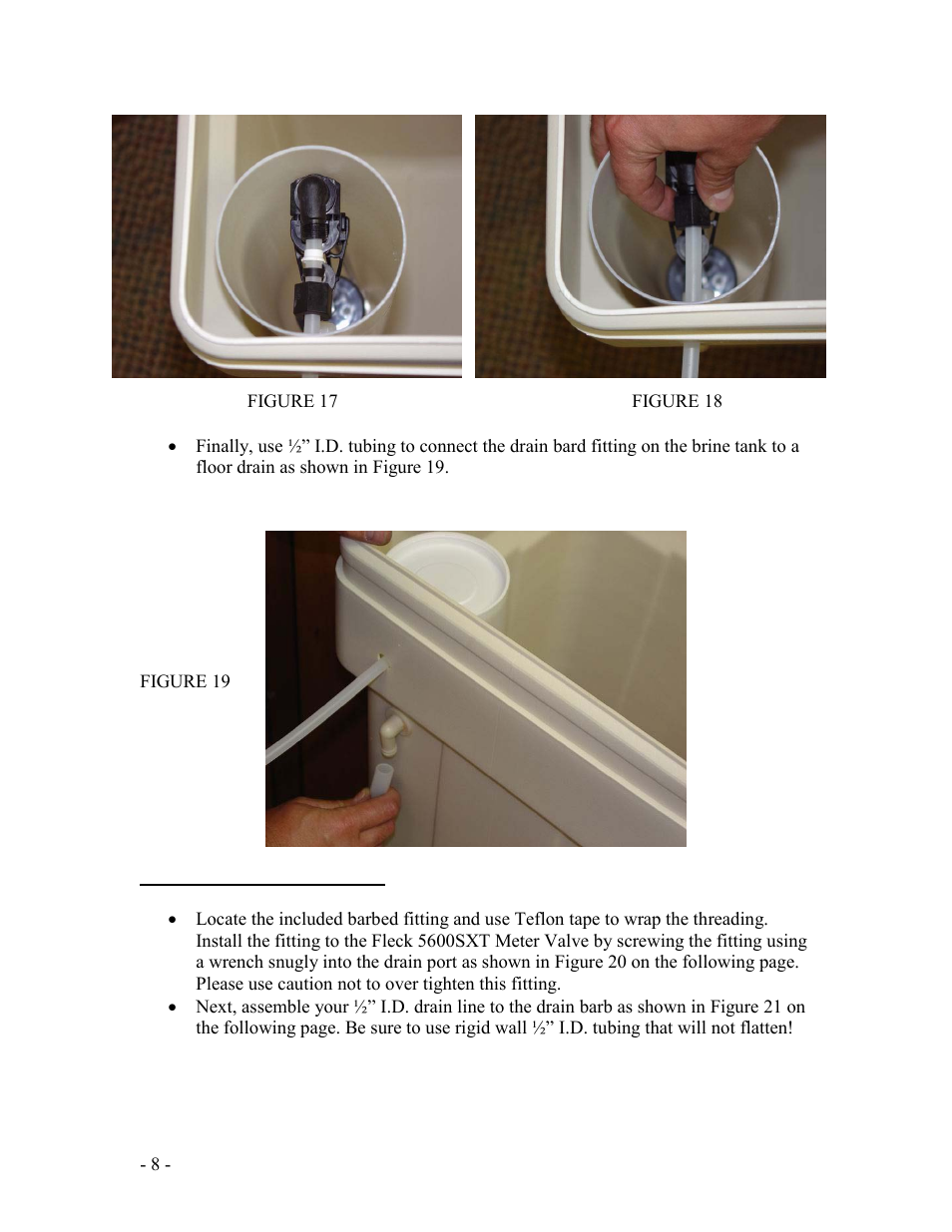Purenex FLECK 5600SXT METER WATER SOFTENER SYSTEMS User Manual | Page 8 / 15