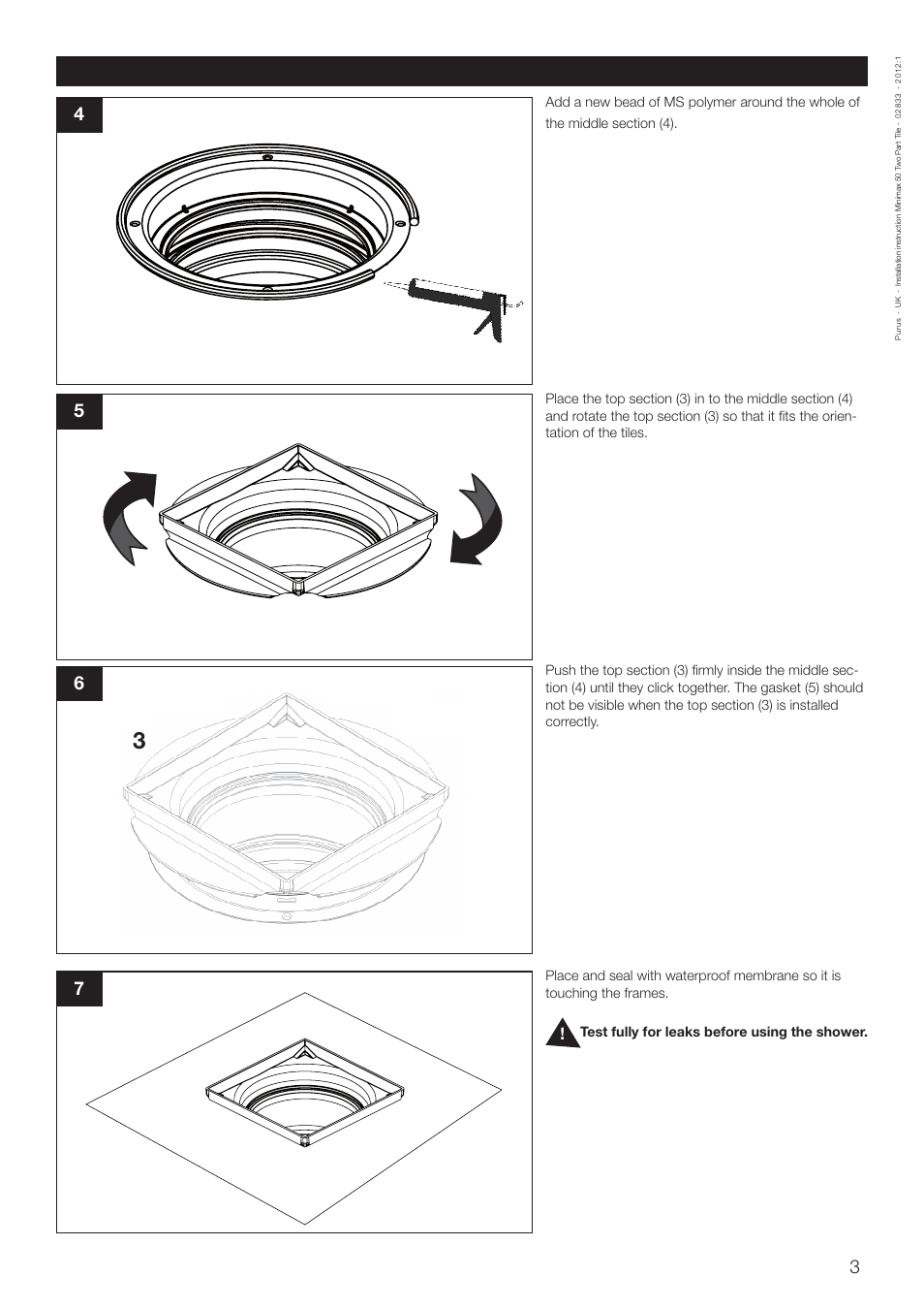 Purus Minimax Two Part-Tile User Manual | Page 3 / 4