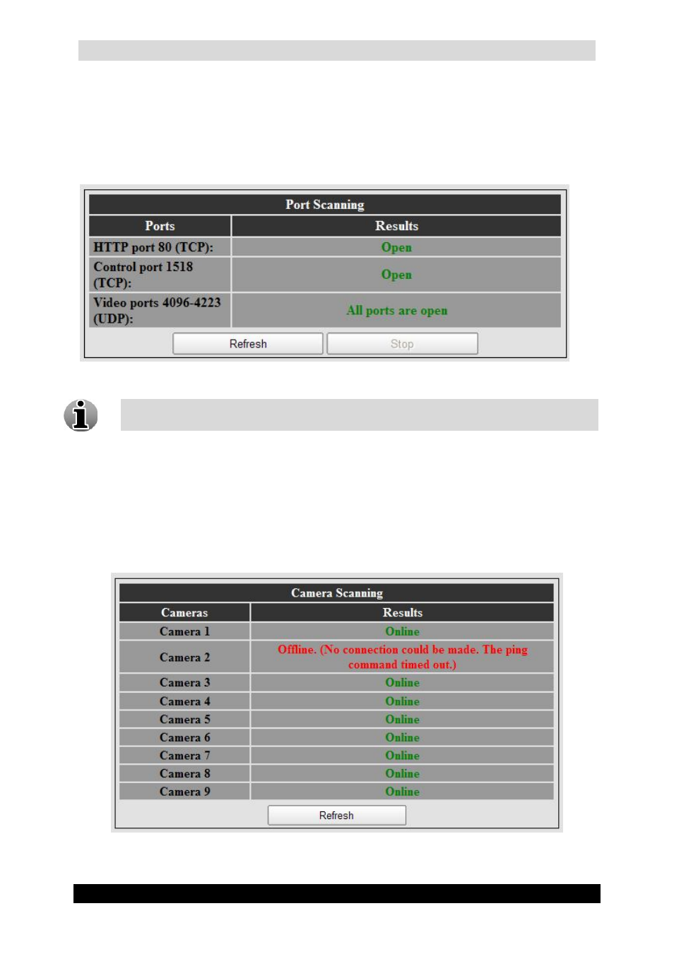 1 port scanning, 2 camera scanning, Qguard user manual | Quadrox QGuard User Manual User Manual | Page 109 / 171