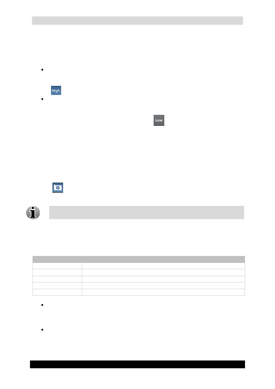 3 low/high bandwidth mode, 4 snapshots, 5 ptz | Qguard user manual | Quadrox QGuard User Manual User Manual | Page 119 / 171