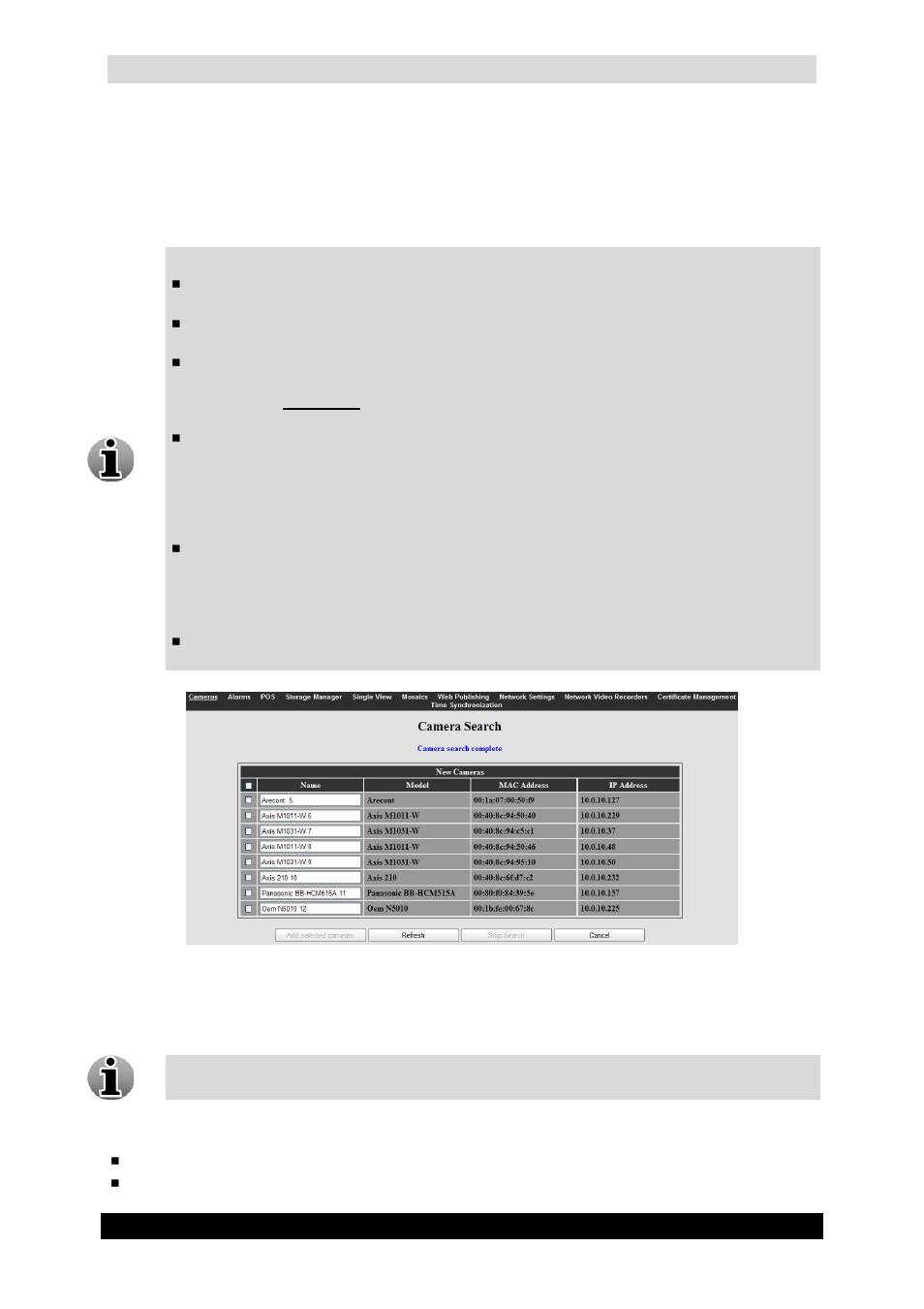 1 camera search wizard, Qguard user manual, Version 4.9 series | Cameras search screen | Quadrox QGuard User Manual User Manual | Page 30 / 171