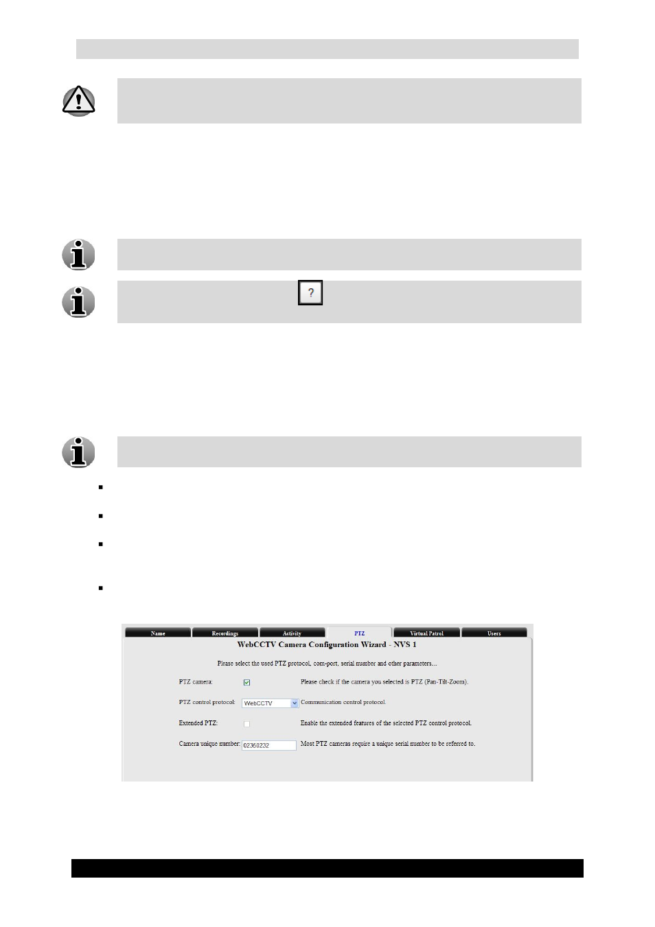 Qguard user manual, Version 4.9 series, 7 ptz | Ptz (network video server) screen | Quadrox QGuard User Manual User Manual | Page 49 / 171