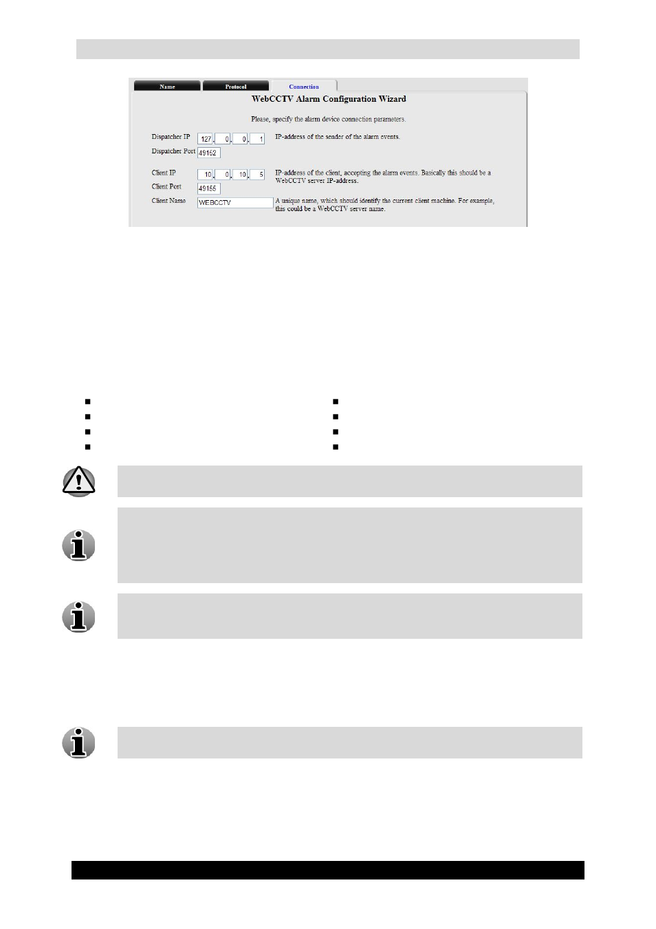 5 alarm configuration wizard, Qguard user manual | Quadrox QGuard User Manual User Manual | Page 62 / 171