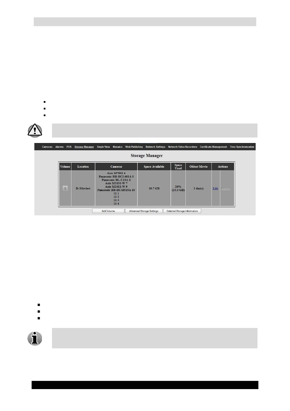 4 storage manager, 1 adding, configuring & deleting a volume, Qguard user manual | Quadrox QGuard User Manual User Manual | Page 87 / 171