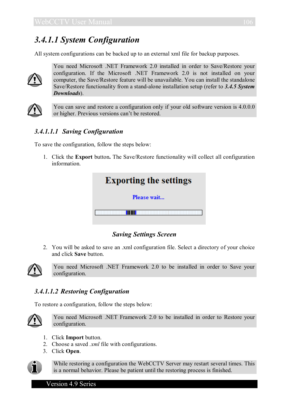 1 system configuration, Webcctv user manual | Quadrox WebCCTV User Manual User Manual | Page 106 / 170