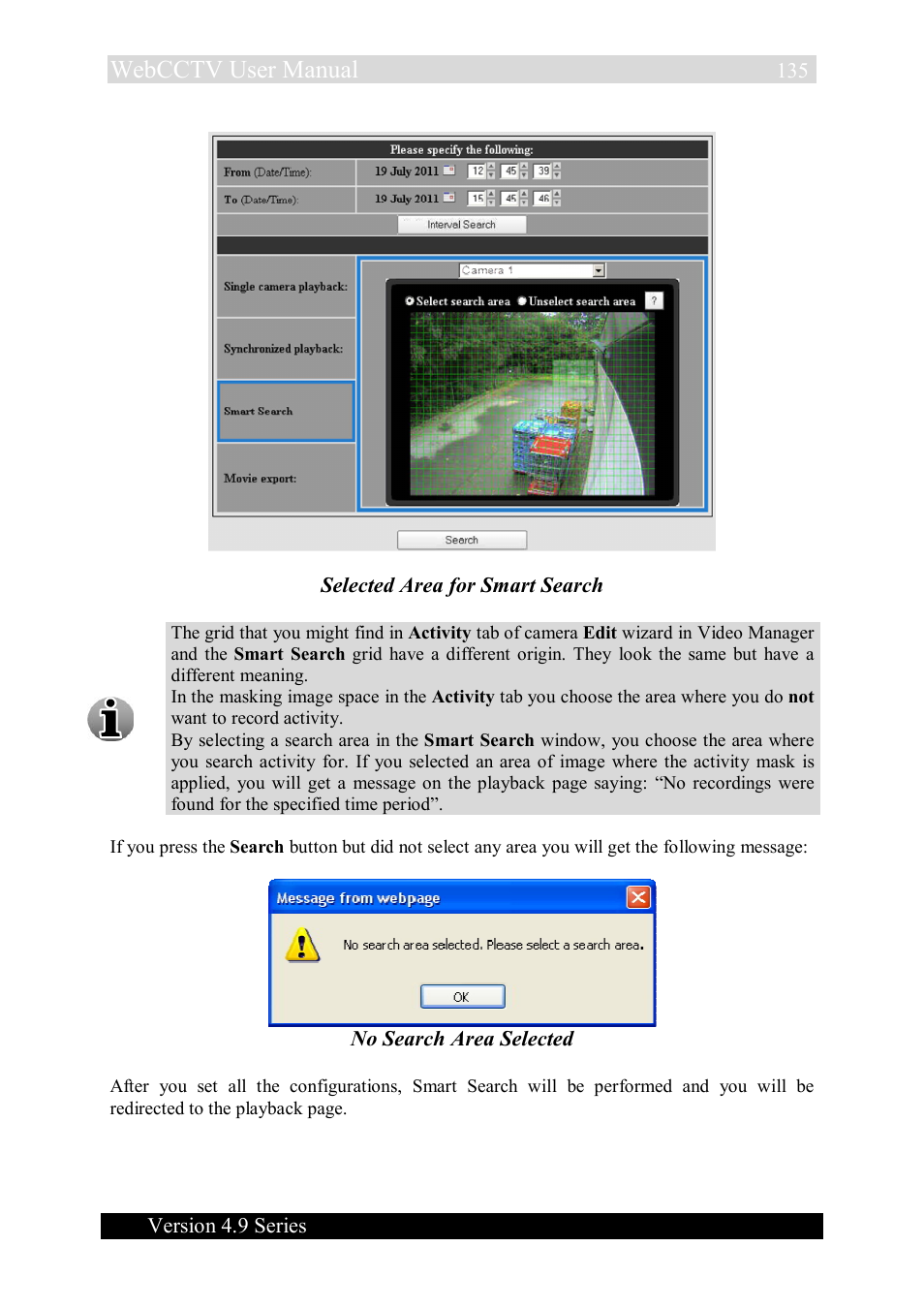 Webcctv user manual | Quadrox WebCCTV User Manual User Manual | Page 135 / 170