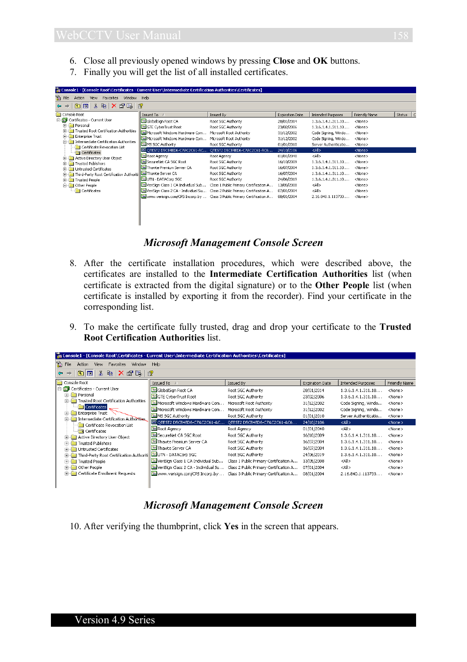 Webcctv user manual | Quadrox WebCCTV User Manual User Manual | Page 158 / 170