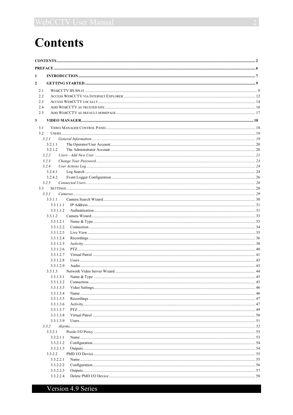 Quadrox WebCCTV User Manual User Manual | Page 2 / 170