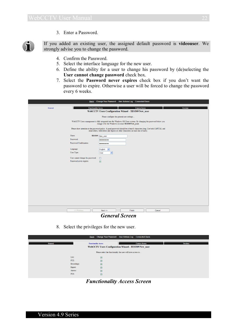 Webcctv user manual | Quadrox WebCCTV User Manual User Manual | Page 22 / 170