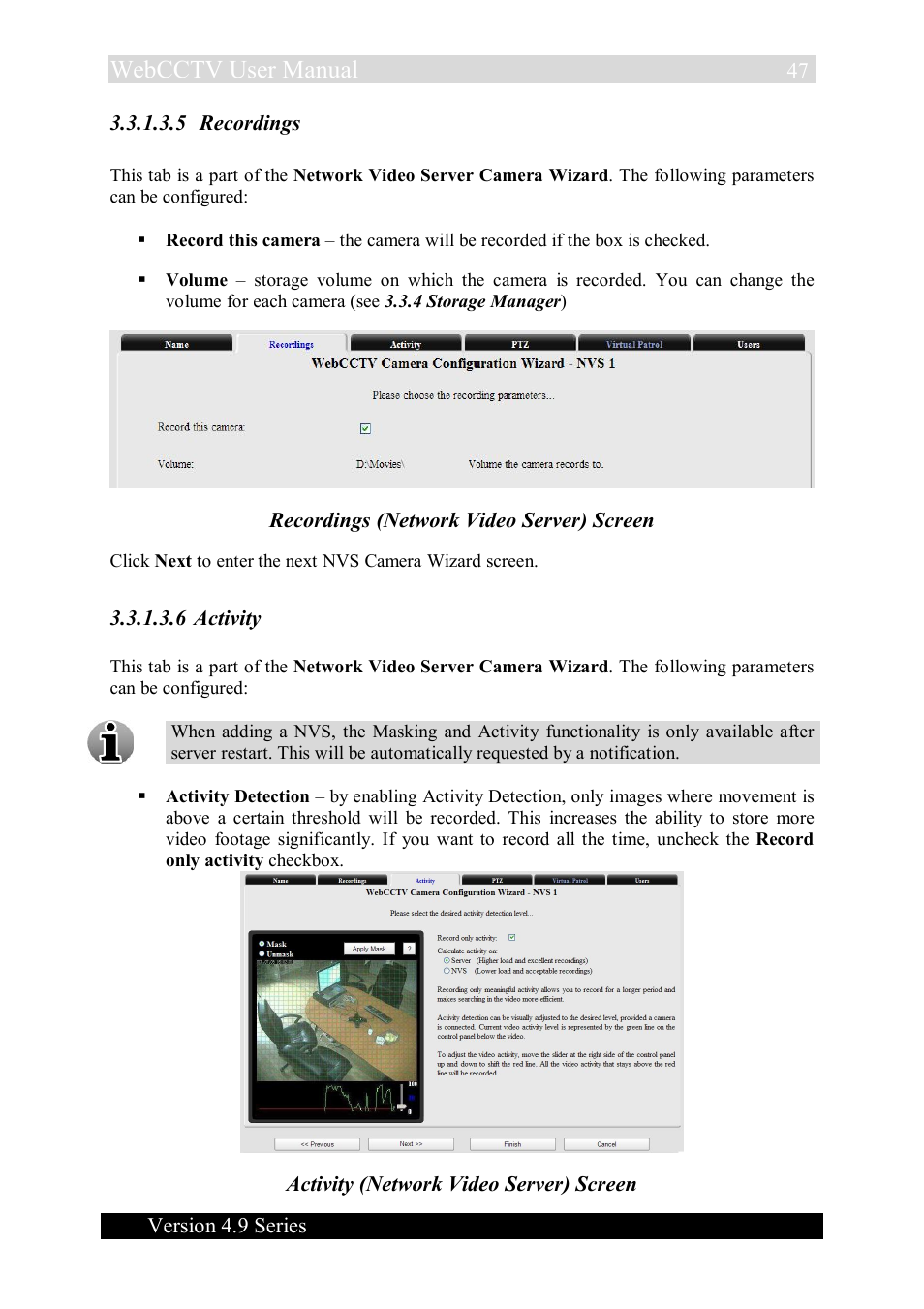 Webcctv user manual | Quadrox WebCCTV User Manual User Manual | Page 47 / 170