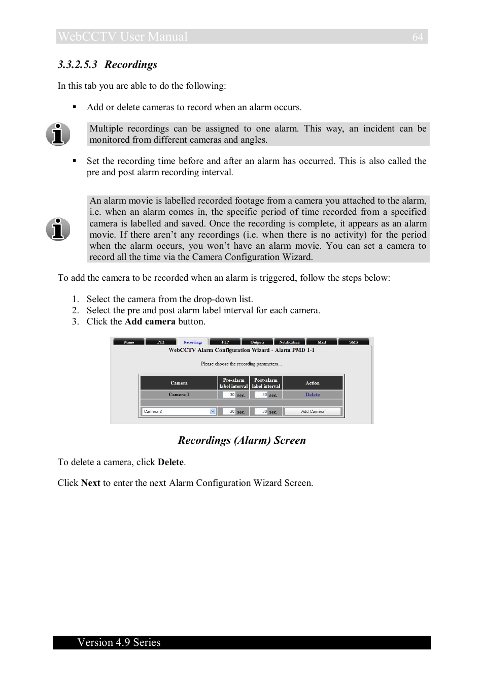 Webcctv user manual | Quadrox WebCCTV User Manual User Manual | Page 64 / 170