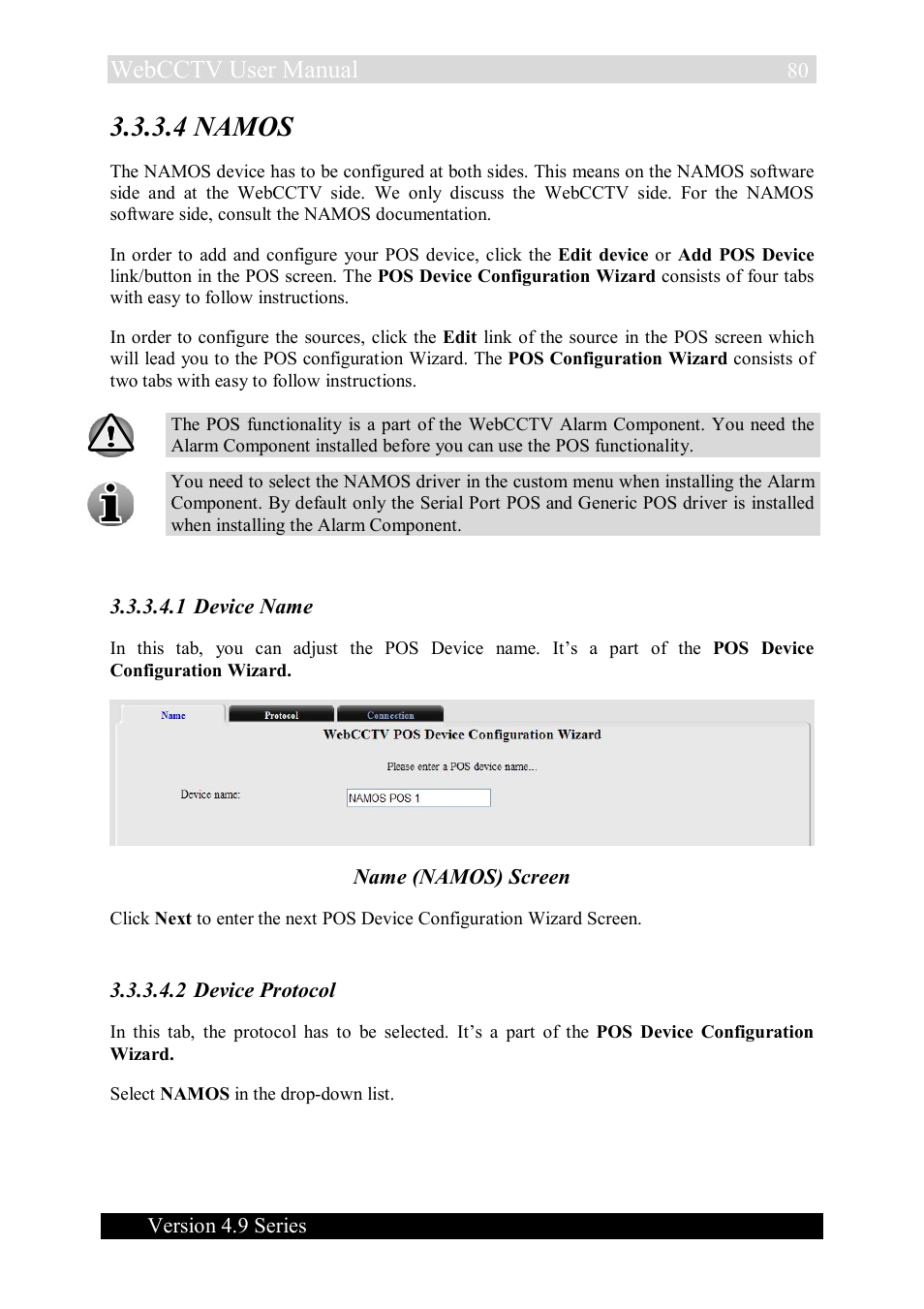 4 namos, Webcctv user manual | Quadrox WebCCTV User Manual User Manual | Page 80 / 170