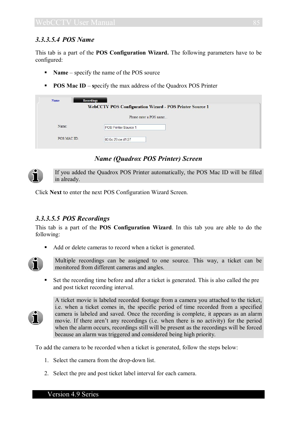 Webcctv user manual | Quadrox WebCCTV User Manual User Manual | Page 85 / 170